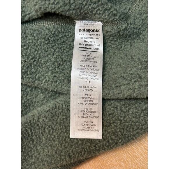 Patagonia Better Sweater 1/4-Zip Fleece GREEN XXL - Picture 4 of 5